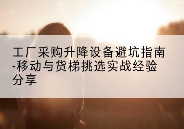 杞县移动式升降机怎么选-工厂采购升降设备避坑指南-移动与货梯挑选实战经验分享
